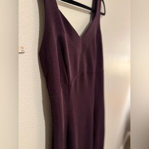 Chic Plum Midi Dress for Women